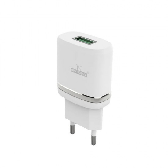 Adaptador Usb New Science Sld-T02 Branco 15w/3.0a/Usb