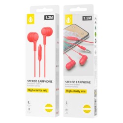 Auricular One Plus C5146 Vermelho 3.5mm Plug 1.2m High-Clarity