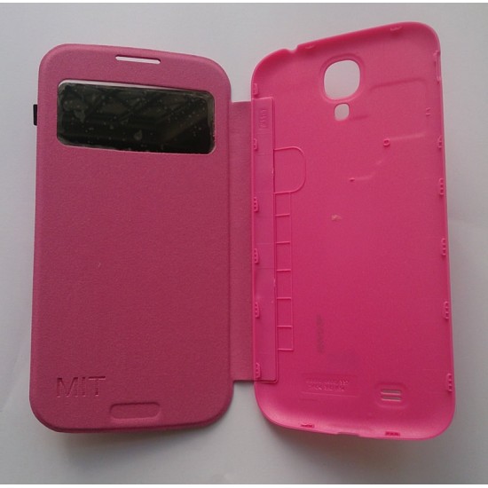 Flip Cover Janela Com Tampa Samsung Galaxy S4 / I9500 Pink