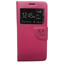 Flip Cover Janela Samsung Galaxy A5(2016) / A510 Rosado