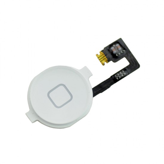 Home Button Flex Apple Iphone 4 White