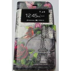 Flip Cover Com Janela Wiko Lenny Com Drawing Paris