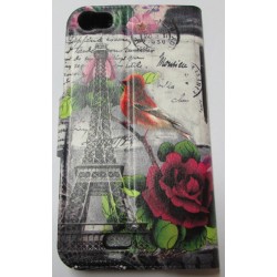 Flip Cover Com Janela Wiko Lenny Com Drawing Paris