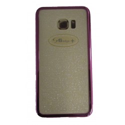 Capa De Silicio Com Bumper Para Samsung Galaxy S6 Edge+ / G928 Roxo