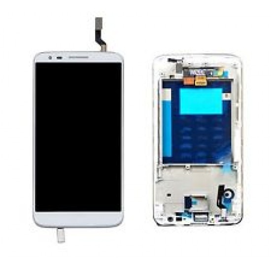 Touch+Display With Frame LG G2/D802 5.2" White Touch+Display With Frame LG G2/D802 5.2" White