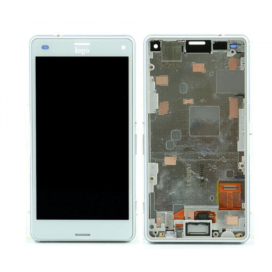 Touch+Display Con Frame Sony Xperia Z3 Compact/D5803 4.6" Blanco