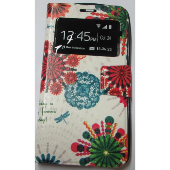 Flip Cover Com Janela Alcatel Pixi 3 (5.0) Com Design