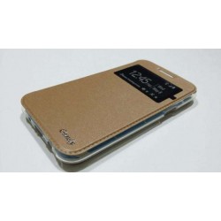 Funda Gel Con Ventana Para Huawei P9 Dourado