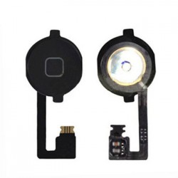 Home Button Flex Apple Iphone 4s Black