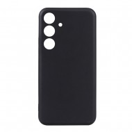 Capa Silicone Samsung Galaxy S24 Fe Preto Com Protetor De Câmera