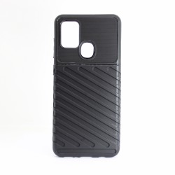 Samsung Galaxy A21s Black Thunder Silicone Case