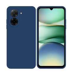 Capa Silicone Xiaomi Redmi A5 Azul Com Protetor De Câmera
