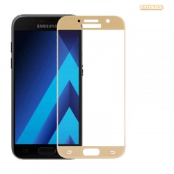 Protector De Vidrio 5d Samsung Galaxy A3 2017 Dorado