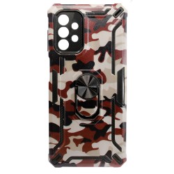 Tpu Kickstand Heavy Duty Hybrid Silicone Case Samsung Galaxy A32 5g Militry Drawing Brown Anti-shock Finger Ring