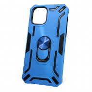 Capa Silicone Tpu Kickstand Heavy Duty Hibrid Apple Iphone 12 6.1" Azul Anel De Dedo Anti-choque