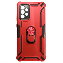 Tpu Kickstand Heavy Duty Hybrid Silicone Case Samsung Galaxy A52 5G Red Anti-shock Finger Ring