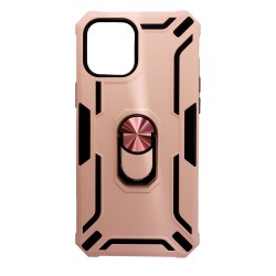 Tpu Kickstand Heavy Duty Hybrid Silicone Case Apple Iphone 12 Pro Max 6.7" Pink  Anti-shock Finger Ring