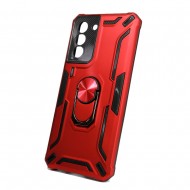 Capa Silicone Tpu Kickstand Heavy Duty Hibrid Samsung Galaxy S30 Rojo Anel De Dedo Anti-choque