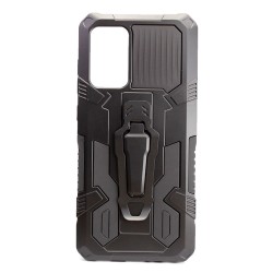 Capa Silicone Tpu Kickstand Heavy Duty Hibrid Samsung A72 5g Negro Suporte Poro Cinto Anti-choque