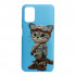 Capa Silicone Gel Xiaomi Poco M3 Desenho Azul Cat