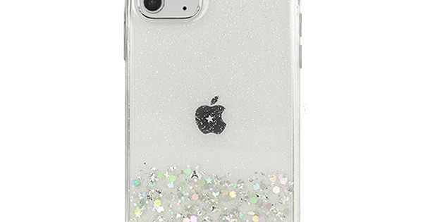 Capa Silicone Gel Liquido Glitter Apple Iphone 12 Pro Max Transparente