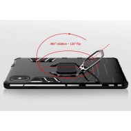 Capa Silicone Tpu Com Anel De Dedo Magnético Samsung Galaxy A02S Ring Armor Case Negro