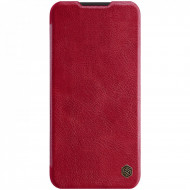 Flip Capa Nillkin Quin Leather Para Samsung Galaxy A20s Rojo