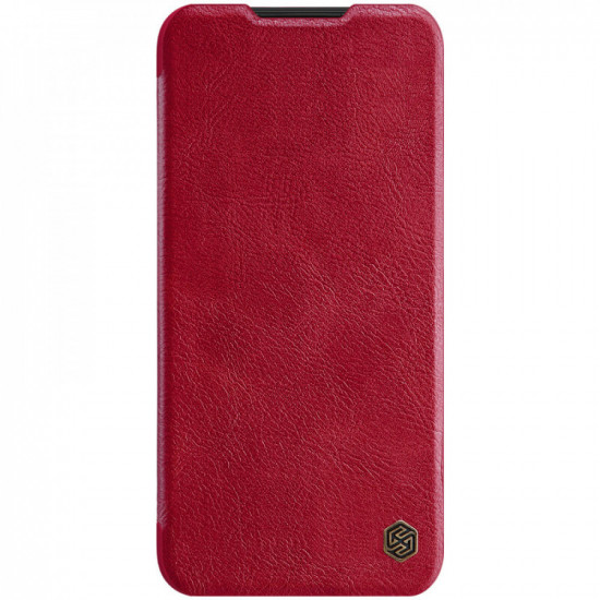 Flip Capa Nillkin Quin Leather Para Samsung Galaxy A20s Rojo