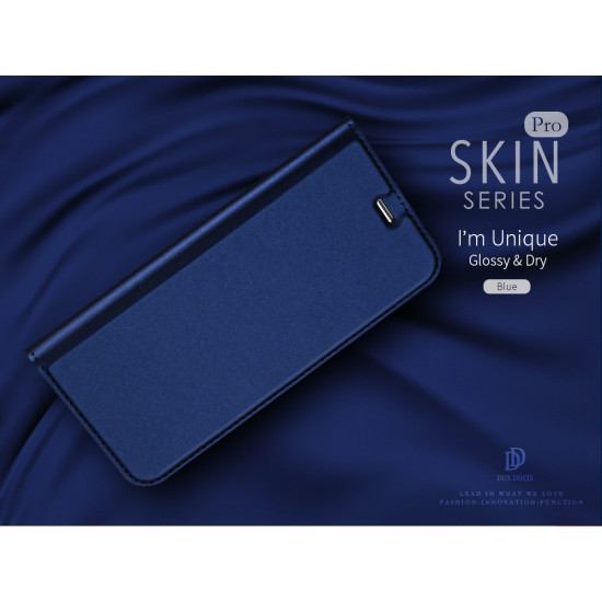 Capa Flip Cover Apple Iphone 12 / 12 Pro Azul Dux Ducis Skin Pro