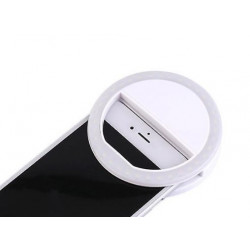 Ring Light One Plus Nr9142 Branco Com Clip Para Telemóvel E Tablets