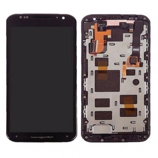 Touch+Display Com Frame Motorola Moto X 2nd Gen/Xt1092/Xt1095/Xt1096 5.2" Preto