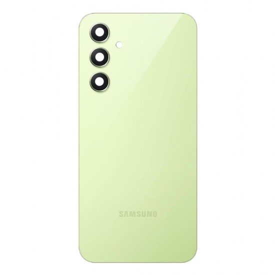 Tampa Traseira Samsung Galaxy A55 5g/A556 Verde Lima Com Lente De Câmera