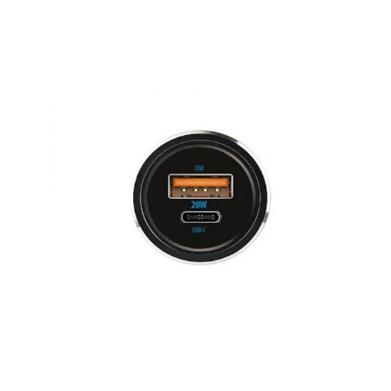 Adaptador De Isqueiro Forever Cc-06 Preto 20w Usb/Usb-C Com Cabo Usb-C 60w Adaptador De Isqueiro Forever Cc-06 Preto 20w Usb/Usb-C Com Cabo Usb-C 60w