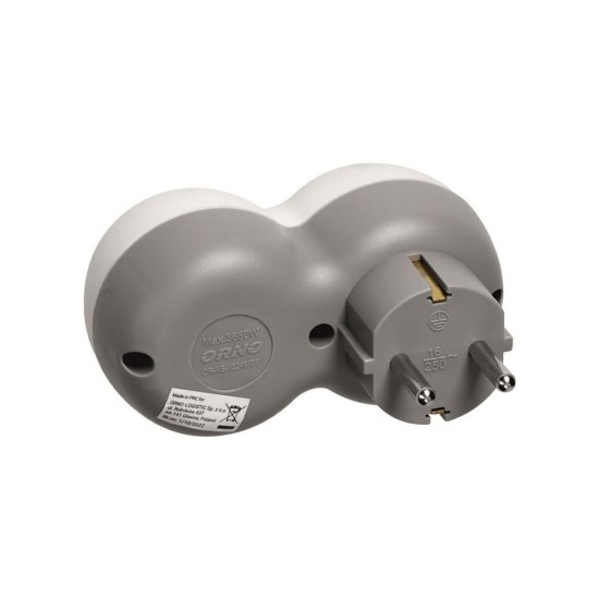 Adaptador Usb Orno Or-Ae-13246 Branco 12w/2.4a/2 Usb E Soquete Adaptador Usb Orno Or-Ae-13246 Branco 12w/2.4a/2 Usb E Soquete