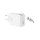 Adaptador Xo Ce31 Branco 30w 3.0a Usb/Usb-C Com Cabo Usb-C Retrátil Adaptador Xo Ce31 Branco 30w 3.0a Usb/Usb-C Com Cabo Usb-C Retrátil