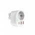 Adaptador Devia Ww09-F-Pd Branco 20w 3.0a Usb/Usb-C E Soquete