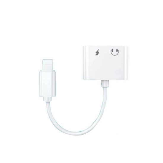 Lightning To Headphone Jack Adapter New Science Y-05 Branco 3.5mm E Lightning Lightning To Headphone Jack Adapter New Science Y-05 Branco 3.5mm E Lightning