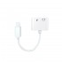 Lightning To Headphone Jack Adapter New Science Y-05 White 3.5mm And Lightning