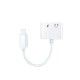 Lightning To Headphone Jack Adapter New Science Y-05 Branco 3.5mm E Lightning Lightning To Headphone Jack Adapter New Science Y-05 Branco 3.5mm E Lightning