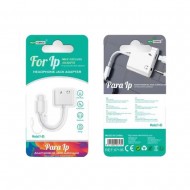 Lightning To Headphone Jack Adapter New Science Y-05 White 3.5mm And Lightning