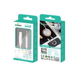 Lightning To Headphone Jack Adapter New Science Y-19 Branco