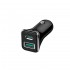 Adaptador De Coche New Science SLD-C03 Negro 40W 3.0A USB Y USB-C