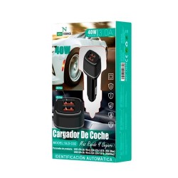 Adaptador De Isqueiro New Science Sld-C02 Preto 40w/3.0a/2 Usb