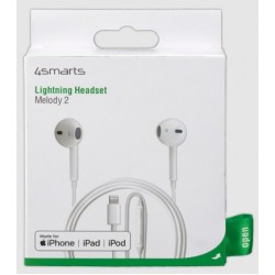 Headphone 4smarts Lightning Headset Melody 2 Iphone 7/8/x/11/12 White