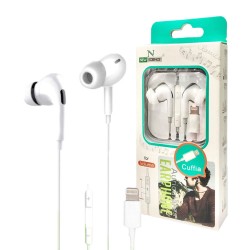 Auricular New Science Iphone 7/8/X/11/12 Branco Lightning