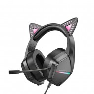 Auricular Gaming Borofone BO106 Negro 3.5mm 2m Cat Ear