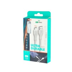 Cabo De Dados New Science Ns-109 Branco 2.4a 3m Micro Usb