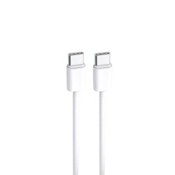 Cable De Datos USB Tipo C Para Tipo C New Science X-4 Blanco 40W 6A 1m