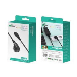 Cabo De Energia New Science Yg-11 Preto 16a/250v 1.5m 3 Face