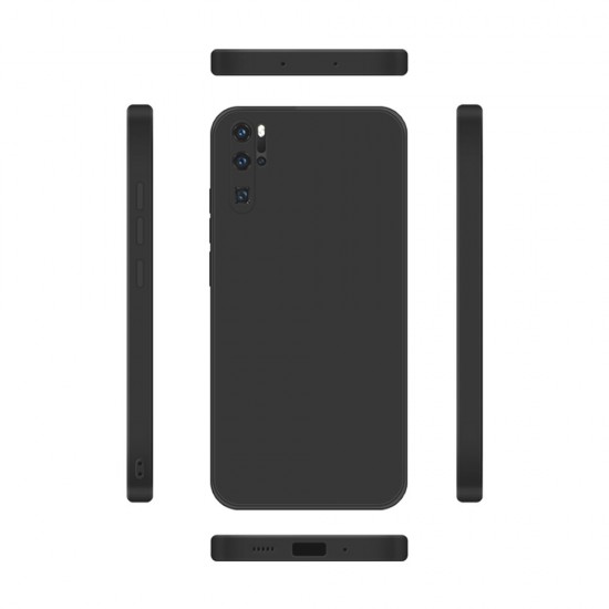 Capa Silicone Gel Huawei P30 Pro Preto Com Protetor De Câmera Capa Silicone Gel Huawei P30 Pro Preto Com Protetor De Câmera